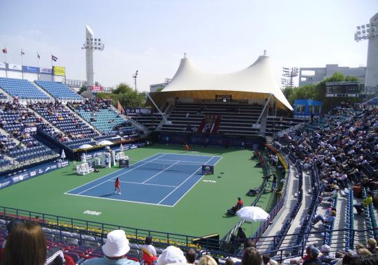 Korty tenisowe Dubai Tennis Stadium